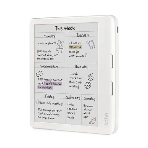 Συσκευή ανάγνωσης e-book, Kobo Libra Colour e-Book Reader, οθόνη αφής E Ink Kaleido 7 ιντσών, 1680 x 1264, 32 GB, 2 GHz, Βάρος 0.215 kg, Ασύρματη - 2