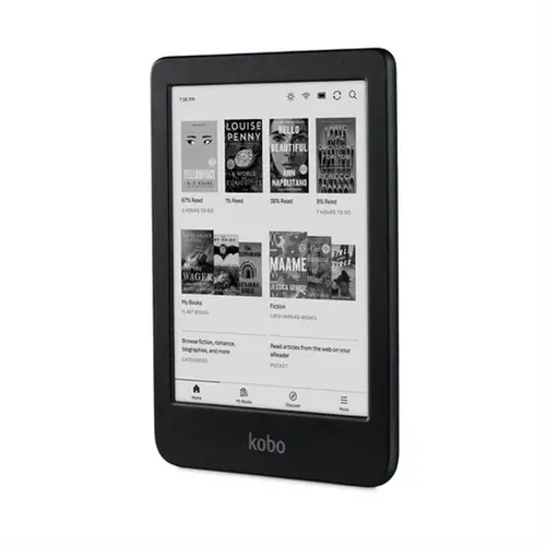 Cititor de cărți electronice, Kobo Clara BW e-Book Reader, ecran tactil E Ink Carta 1300 de 6 inch, 1448 x 1072 pixeli, 16 GB, 1000 MHz/512 MB, 1 - 2