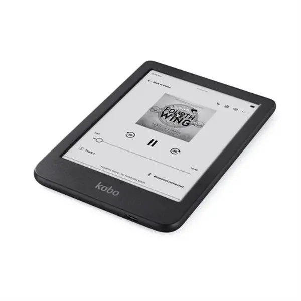 Четец за Е-книги, Kobo Clara BW e-Book Reader, E Ink Carta 1300 touch screen 6 inch, 1448 x 1072 pixels, 16 GB, 1000 MHz/512 MB, 1 x USB C, Greutate 0.172 kg, Wireless, Comfort Light, 12 fonts 50 font styles 15 file formats supported natively Black - image 2