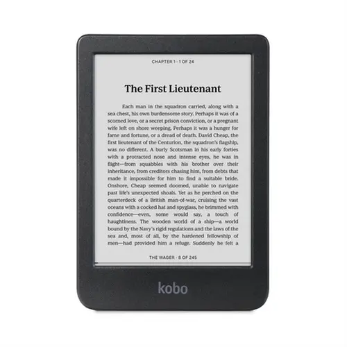 Четец за Е-книги, Kobo Clara BW e-Book Reader, E Ink Carta 1300 touch screen 6 inch, 1448 x 1072 pixels, 16 GB, 1000 MHz/512 MB, 1 x USB C, Greutate 0.172 kg, Wireless, Comfort Light, 12 fonts 50 font styles 15 file formats supported natively Black