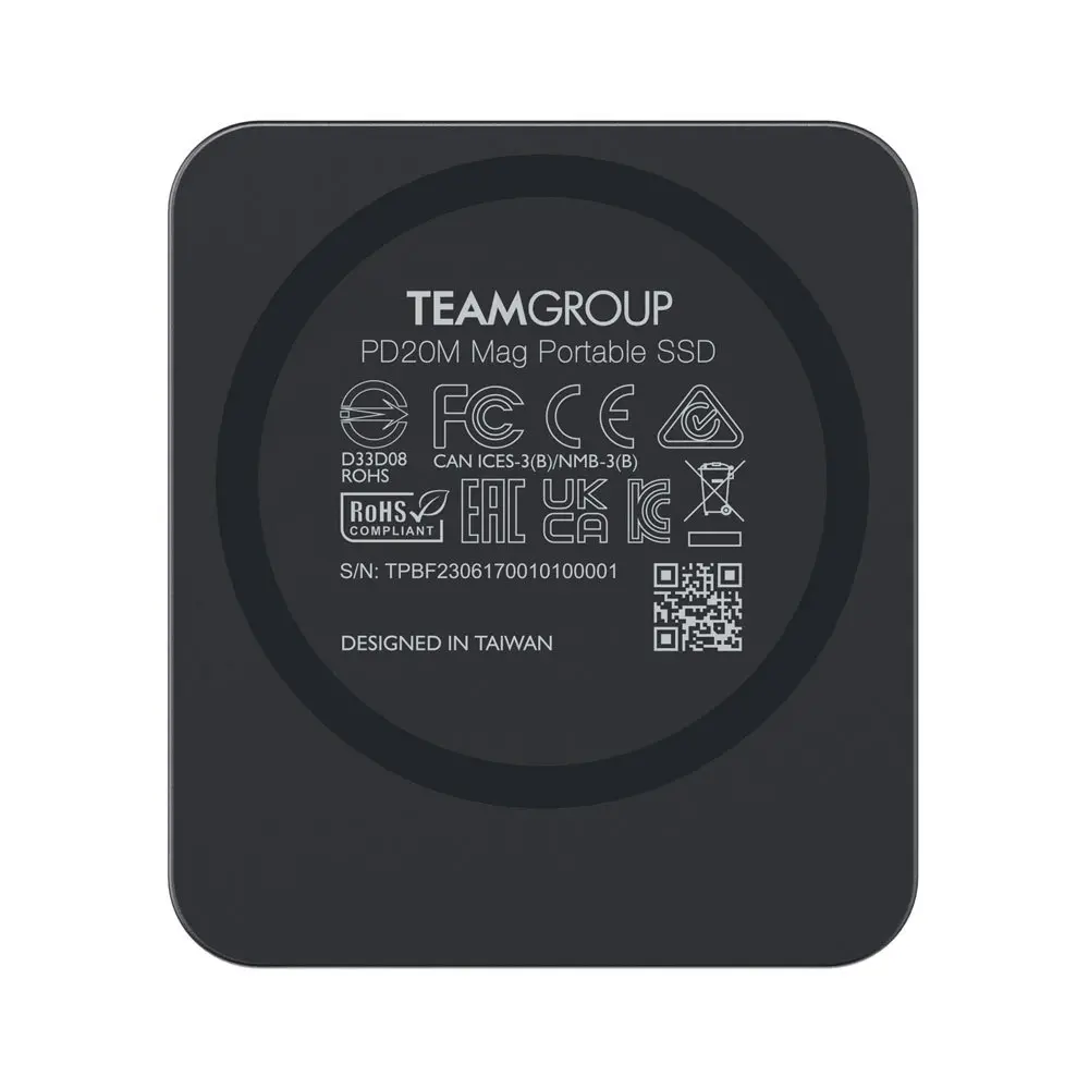 Team Group PD20M Mag Portable SSD 1TB, Titanium Gray - image 2