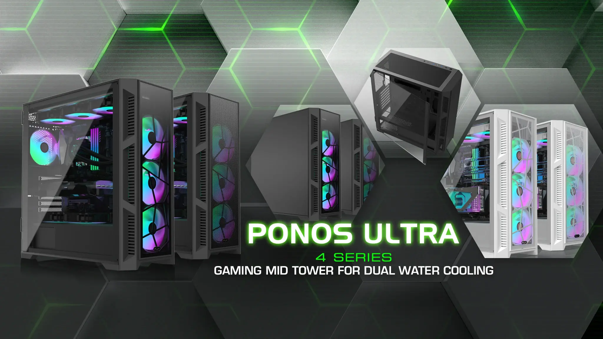 Raijintek кутия Case EATX - PONOS ULTRA WHITE TG4 - image 5