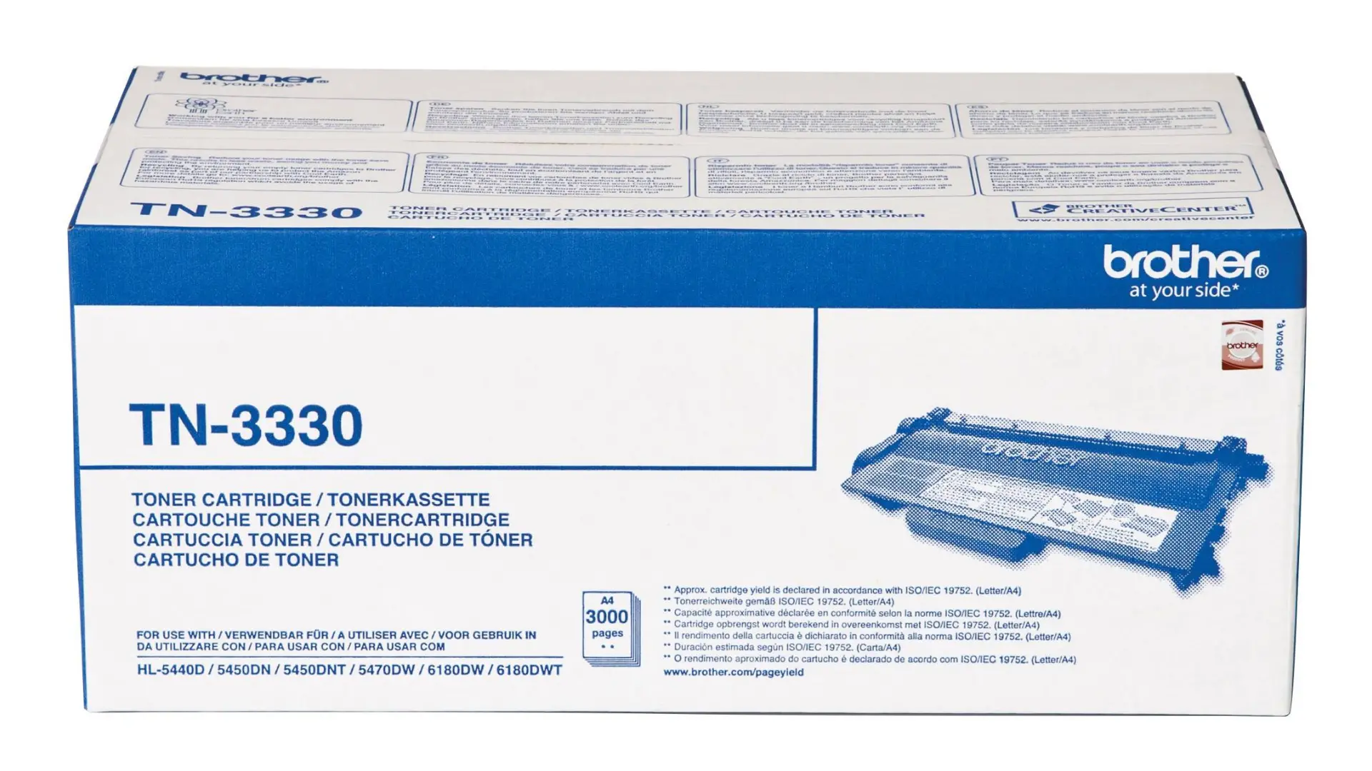 ΤΟΝΕΡ ΓΙΑ BROTHER HL 5440D/5450DN/5470DW/6180DW/DCP 8250DN/MFC 8510DN/8520DN/8950DW - Μαύρο - PN TN3330 (TN-3330)