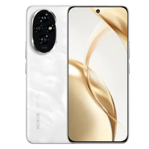 Мобилен телефон, Honor 200 Moonlight White , Ellie-N39C, 6.7" 120Hz Amoled curved, 2664x1200, Qualcomm Snapdragon 7 Gen 3 Accelerated Edition 5G  (1x2.63GHz+3x2.4GHz+4x 1.8GHz), 12GB, 512GB, 50+50+12MP/50MP, 5200mAh, FPT, BT, USB Type-C,Android 14, AI - powered MagicOS 8