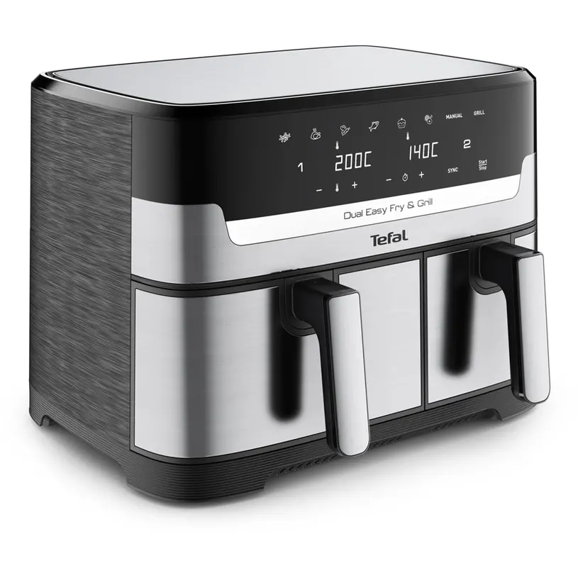 Συσκευή υγιεινής μαγειρικής, Tefal EY905D10 DUAL EASY FRY & GRILL SS EU - image 1