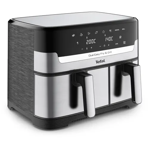Συσκευή υγιεινής μαγειρικής, Tefal EY905D10 DUAL EASY FRY & GRILL SS EU - 2