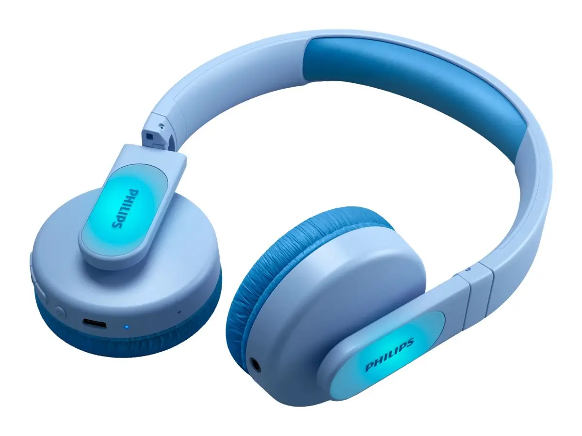PHILIPS Детски Bluetooth слушалки Светещи наушници Ограничена сила на звука до 85 dB сини - image 4