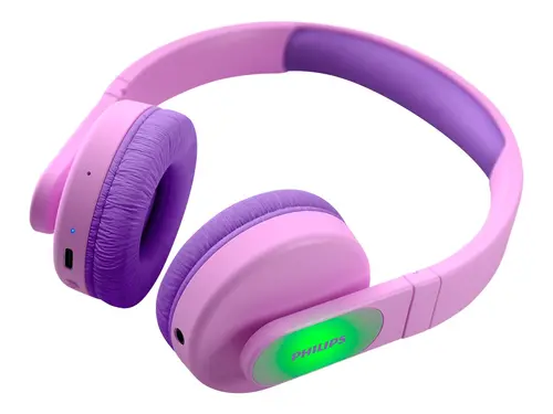 PHILIPS Căști Bluetooth pentru copii Căști luminoase Volum limitat la 85 dB roz - 3
