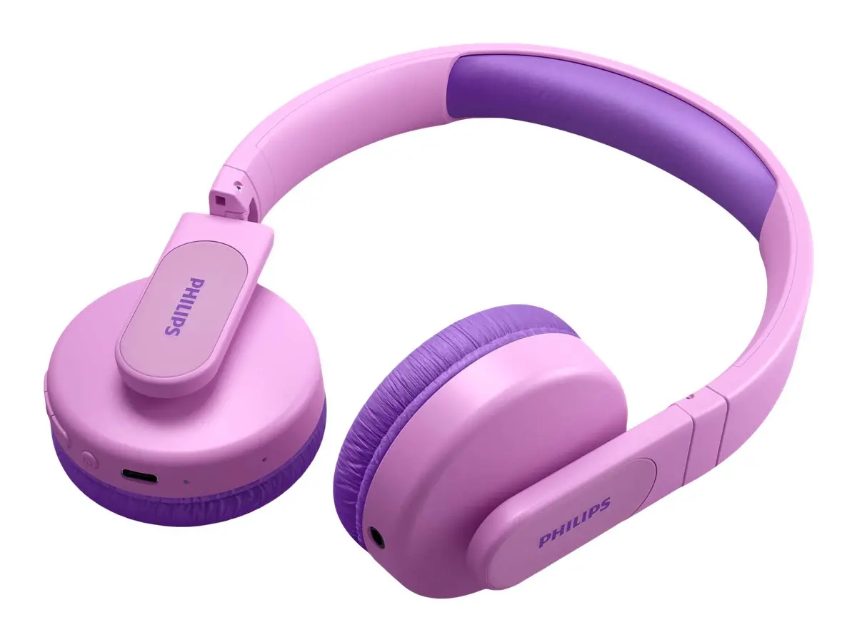 PHILIPS Детски Bluetooth слушалки Светещи наушници Ограничена сила на звука до 85 dB розови - image 5