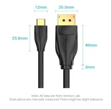 Vention кабел Cable Type-C to DisplayPort - 1.5m 8K Black - CGYBG - image 13