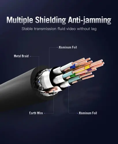 Vention Кабел HDMI v2.0 M / M 4K/60Hz Gold - 20M Black - AACBQ - image 4