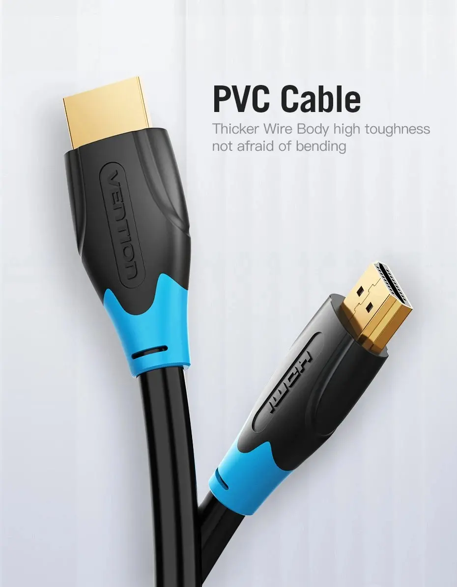 Vention Кабел HDMI v2.0 M / M 4K/60Hz Gold - 15M Black - AACBN - image 7