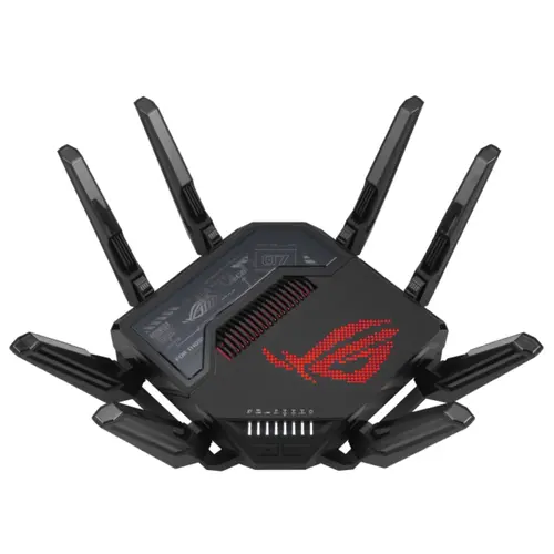 Рутер, Asus Gaming Wireless Router, ROG Rapture GT-BE98, BE25000, Quad-Band, Quad-Core 2.6GHz CPU, 256MB/2GB Flash/RAM, 10G dual-port, 2.5G quad-port, AiProtection Pro, RangeBoost Plus, AiRadar TX, open NAT, VPN Fusion, multiple SSIDs, IPTV, RGB, AiMesh, Black - image 10