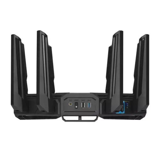 Рутер, Asus Gaming Wireless Router, ROG Rapture GT-BE98, BE25000, Quad-Band, Quad-Core 2.6GHz CPU, 256MB/2GB Flash/RAM, 10G dual-port, 2.5G quad-port, AiProtection Pro, RangeBoost Plus, AiRadar TX, open NAT, VPN Fusion, multiple SSIDs, IPTV, RGB, AiMesh, Black - image 3