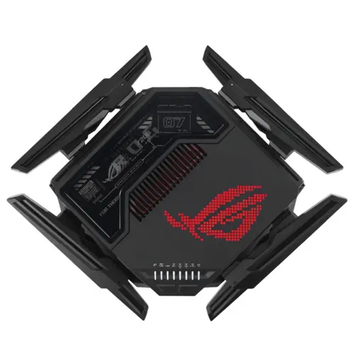 Рутер, Asus Gaming Wireless Router, ROG Rapture GT-BE98, BE25000, Quad-Band, Quad-Core 2.6GHz CPU, 256MB/2GB Flash/RAM, 10G dual-port, 2.5G quad-port, AiProtection Pro, RangeBoost Plus, AiRadar TX, open NAT, VPN Fusion, multiple SSIDs, IPTV, RGB, AiMesh, Black - image 7