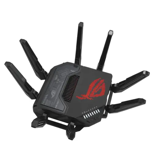 Рутер, Asus Gaming Wireless Router, ROG Rapture GT-BE98, BE25000, Quad-Band, Quad-Core 2.6GHz CPU, 256MB/2GB Flash/RAM, 10G dual-port, 2.5G quad-port, AiProtection Pro, RangeBoost Plus, AiRadar TX, open NAT, VPN Fusion, multiple SSIDs, IPTV, RGB, AiMesh, Black - image 8