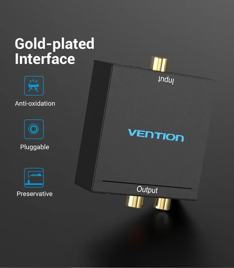 Vention convertor audio Analog Audio Convertor Optical/Coaxial F -> 2 x RCA/TRS 3.5mm F - BDFB0 - image 10