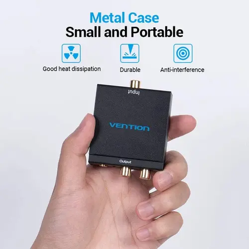 Vention аудио конвертор Analog Audio Convertor Optical/Coaxial F -> 2 x RCA/TRS 3.5mm F - BDFB0 - image 2