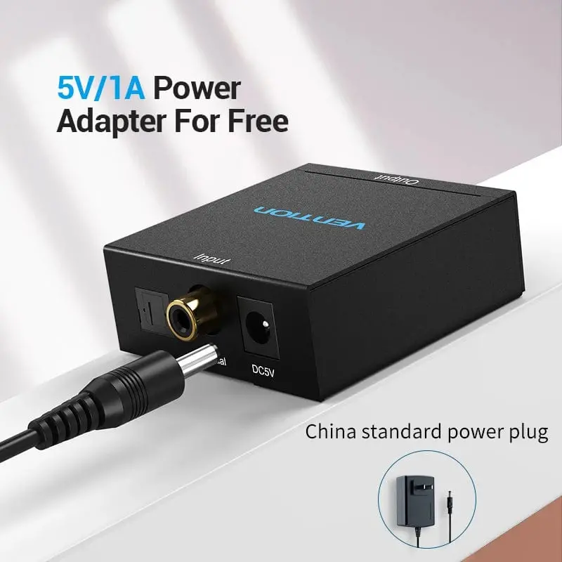 Vention convertor audio Analog Audio Convertor Optical/Coaxial F -> 2 x RCA/TRS 3.5mm F - BDFB0 - image 4