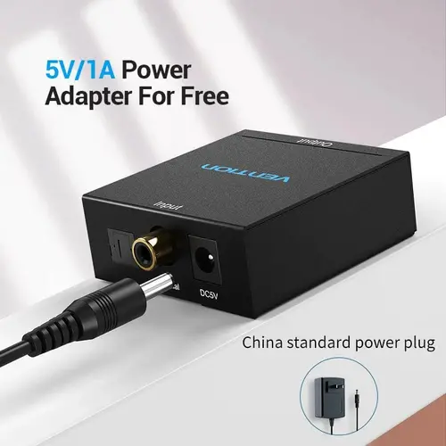 Vention аудио конвертор Analog Audio Convertor Optical/Coaxial F -> 2 x RCA/TRS 3.5mm F - BDFB0 - image 4