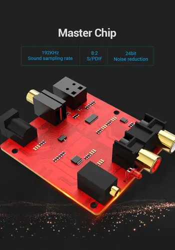 Vention аудио конвертор Analog Audio Convertor Optical/Coaxial F -> 2 x RCA/TRS 3.5mm F - BDFB0 - image 8