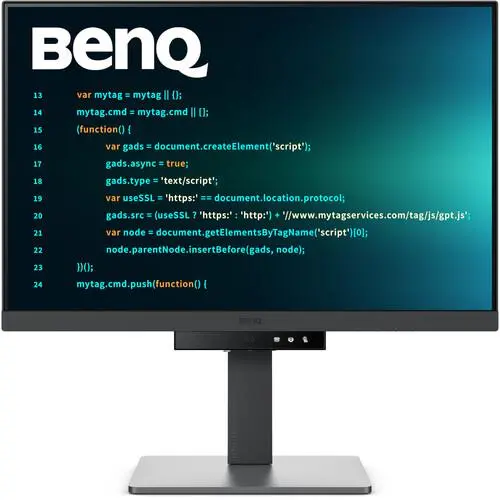 Монитор, BenQ RD240Q, 24.1", 2560x1600 WQXGA, Programming Monitor, 16:10, 1.07 billions col., HDR10, 1000:1, 20M:1 DCR, 300 cd/m2, HDMI 2.0, DP 1.4, USB-C (90W), Flicker-free, B.I. Gen2, Low Blue Light+, Night Hours Prot., Sp.2W, Height Adj.,Tilt,Swiv, Pivot - image 1