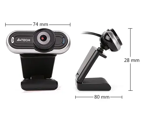 Cameră web, A4 PK-920H HD CAM negru/argintiu - 2