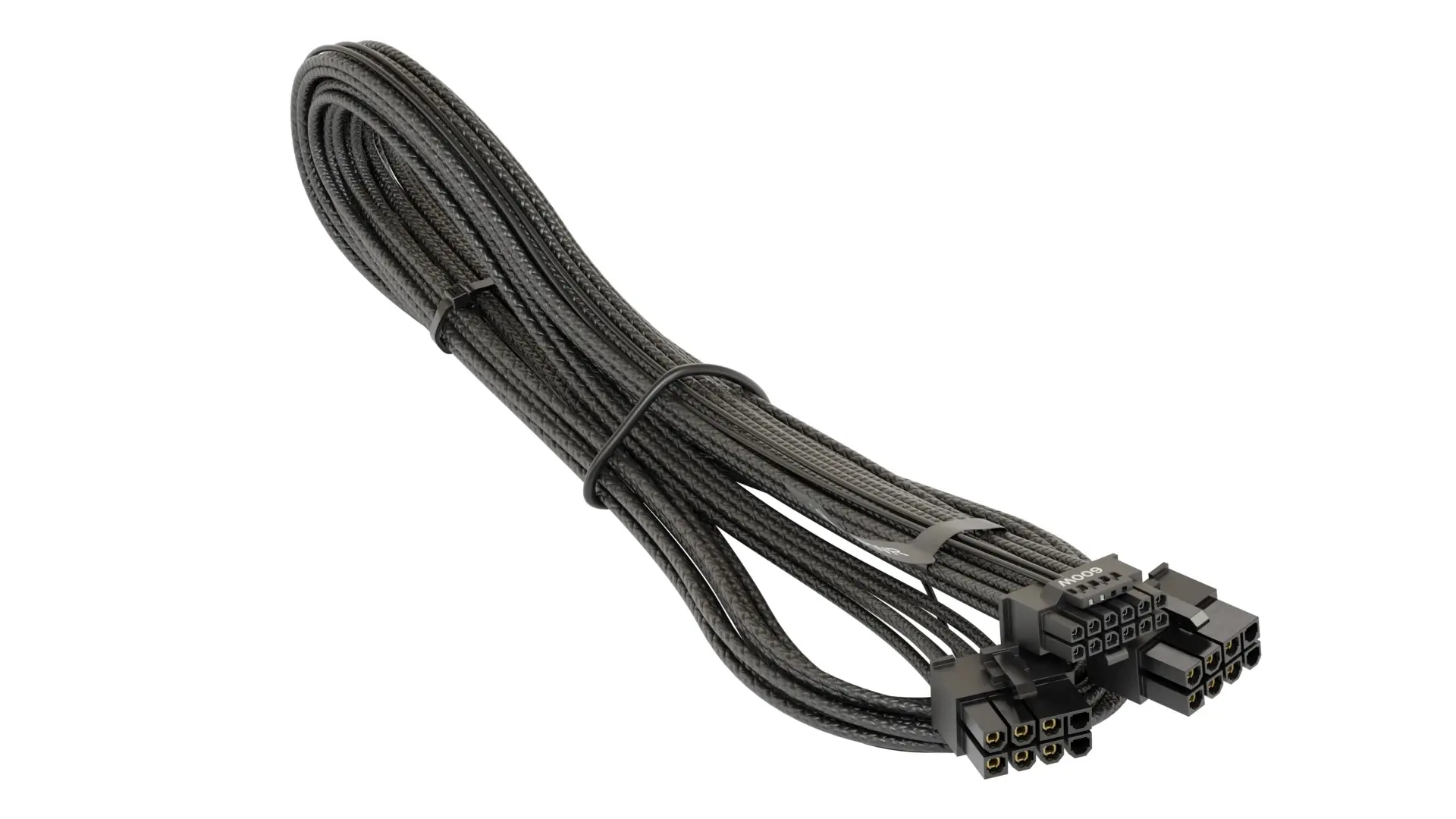 Seasonic модулен кабел Modding Cable 600W Black - PCIe 5.0 12VHPWR - SS-2X8P-12VHPWR-600-BK - image 2