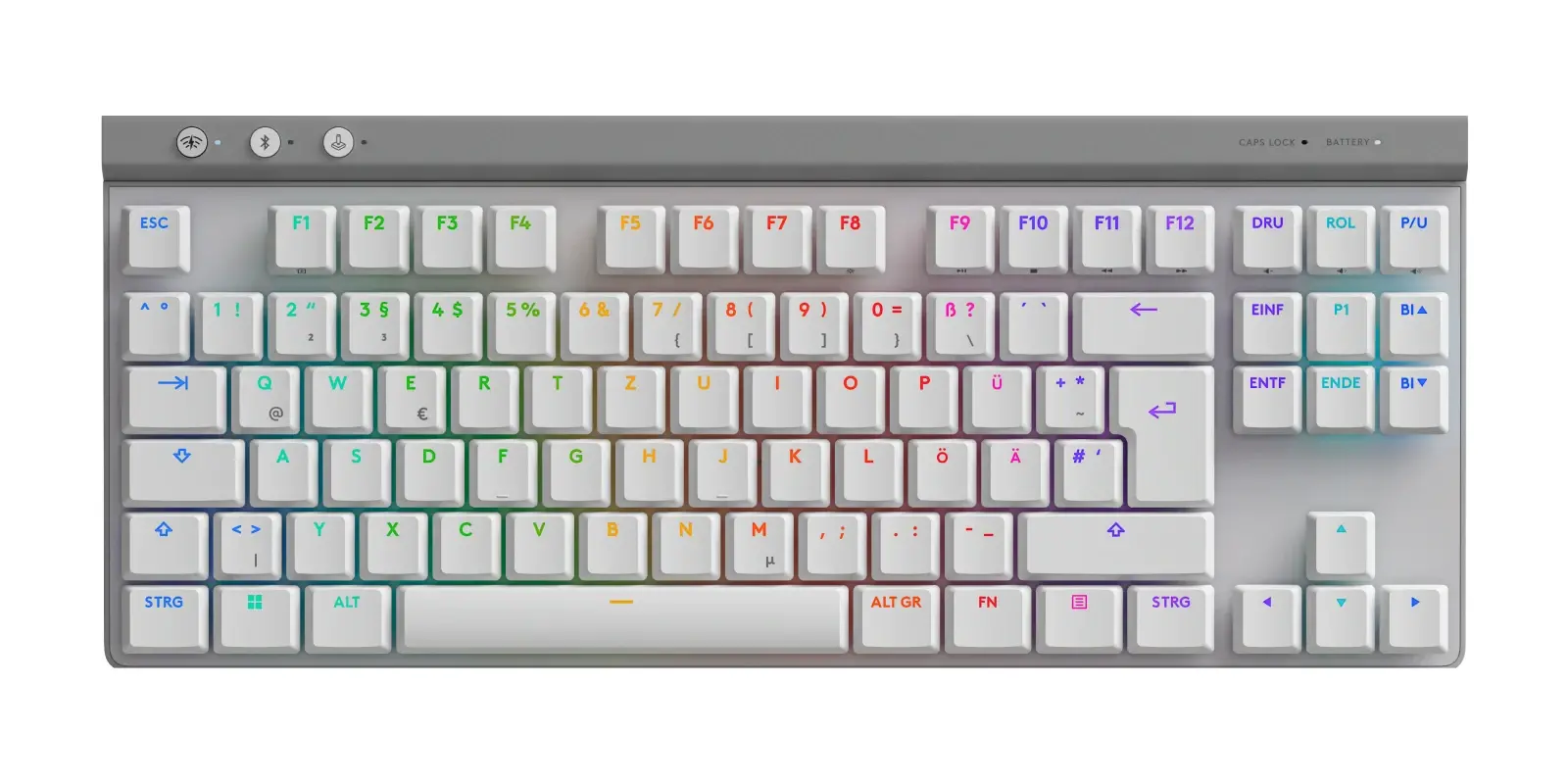 Клавиатура, Logitech G515 LIGHTSPEED TKL Wireless Gaming Keyboard - WHITE - US INT'L - EMEA28i-935