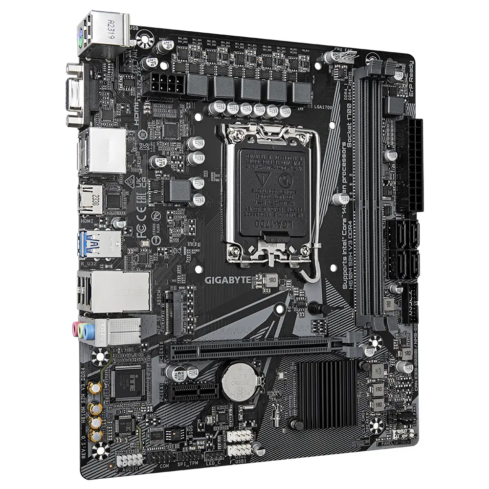 Дънна платка GIGABYTE H610M-S2H V3 DDR4, socket 1700, Micro ATX - image 1