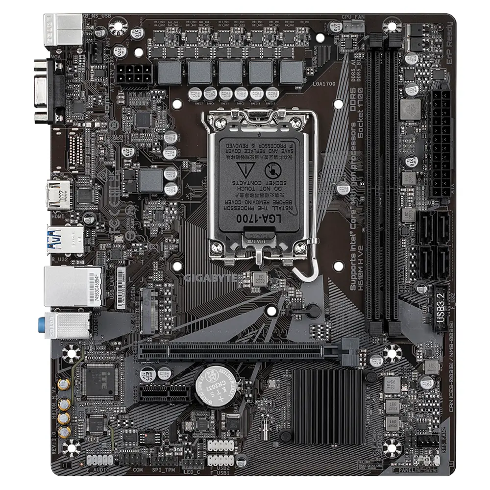 Μητρική κάρτα GIGABYTE H610M H V2 Socket 1700, DDR5 rev 1.0, Micro ATX