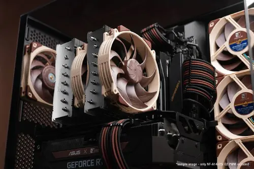 Noctua комплект вентилатори FAN SET 2 x Fan 140mm - NF-A14x25r G2 PWM Sx2-PP - image 4