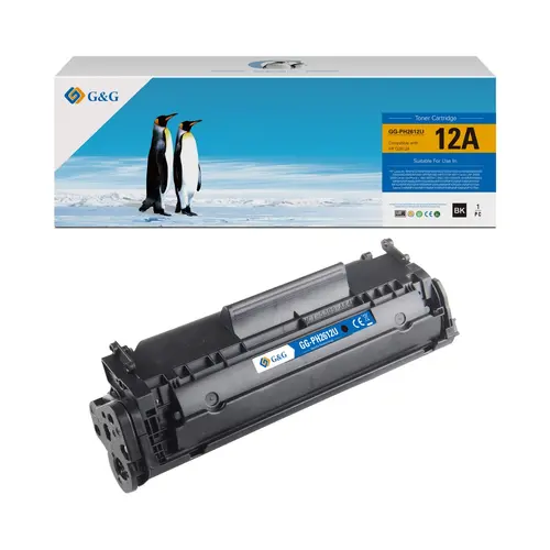 Тонер касета, G&G NT-C2612J/NT-CH2612UJ/PH2612U, универсална, Black – съвместима с HP Q2612A и Canon CRG-703 (CRG703)/FX-10 (FX10), LaserJet 1010/1012/1015/1018/1020/1022/1319, LBP 2900/3000/4140/4380/4010/4660/FAX L90/100/120
