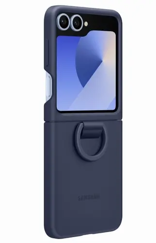 Калъф, Samsung Galaxy Flip6 Silicone Case  Ring Navy - image 3