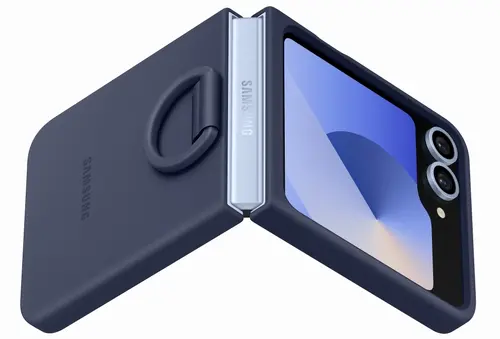 Калъф, Samsung Galaxy Flip6 Silicone Case  Ring Navy - image 4