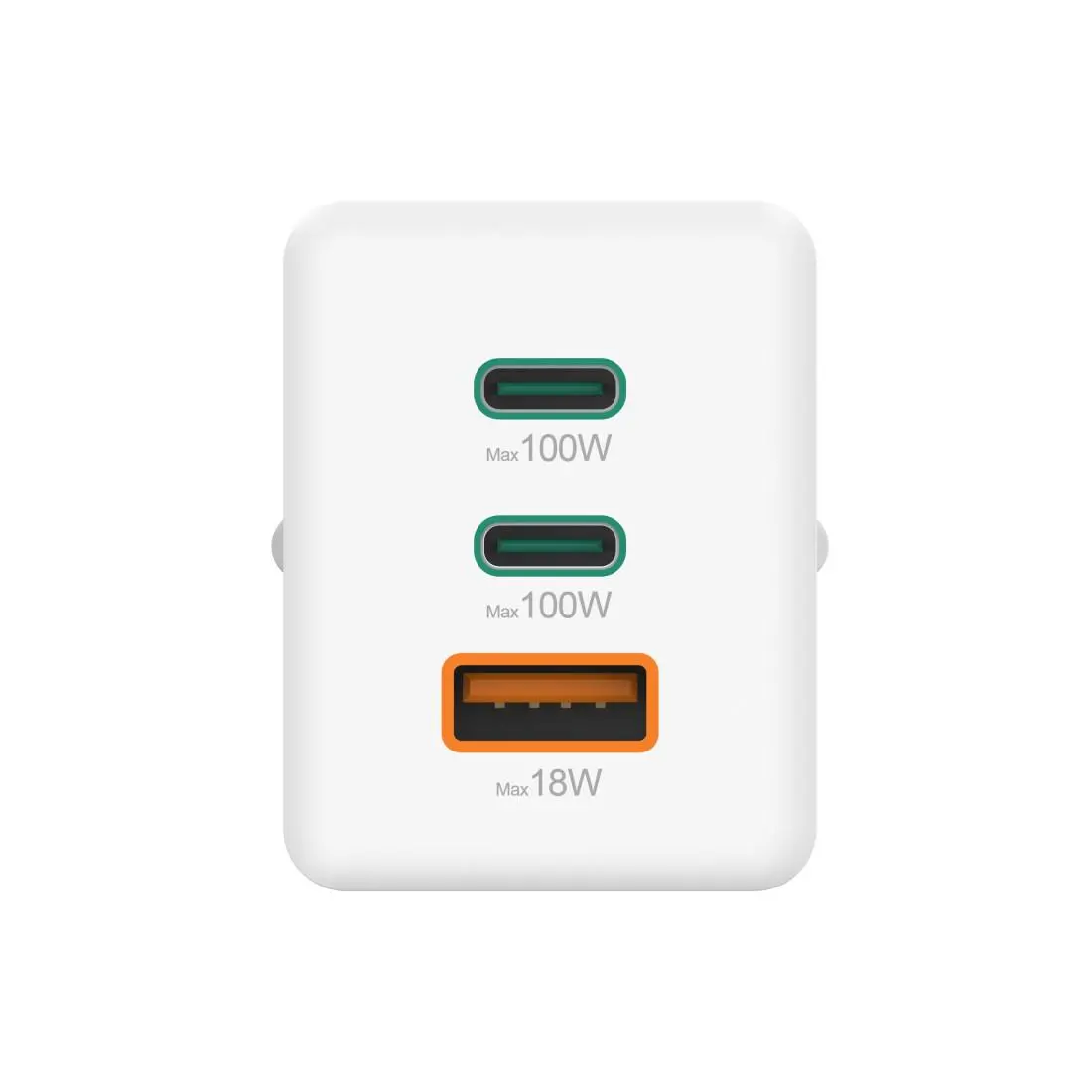 HAMA Бързо зарядно 220V, 100 W GaN, 2x USB-C PD, 1x USB-A QC - image 12