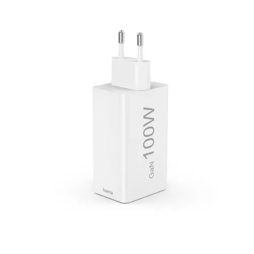 HAMA Бързо зарядно 220V, 100 W GaN, 2x USB-C PD, 1x USB-A QC - image 4