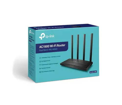 Безжичен рутер TP-LINK Archer C80, AC1900,двулентов,5x GbE,3x3 MU-MIMO,4 антени - image 2