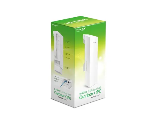 Tочка за достъп TP-LINK CPE210, 300Mbps, 2.4GHz, 9dBi антена, външен монтаж - image 3