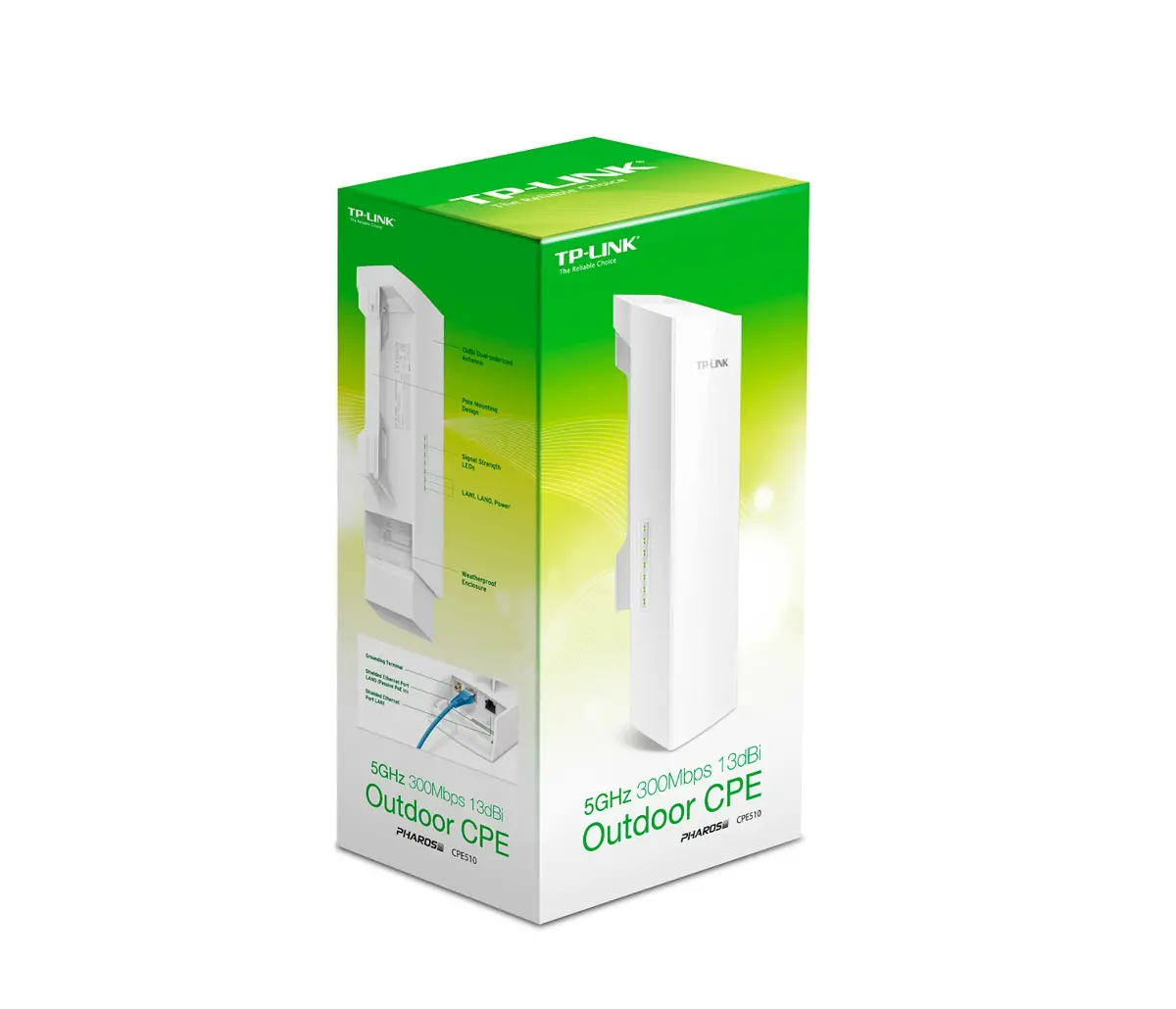 Tочка за достъп TP-LINK CPE510, 300Mbps, 5GHz, 13dBi антена, външен монтаж - image 4
