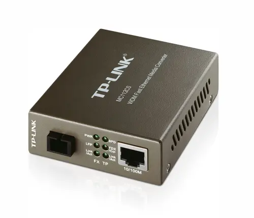 Convertor TP-LINK MC112CS, 10/100M RJ45 la fibră 100M SM SC, Tx1310/ Rx1550nm - 1