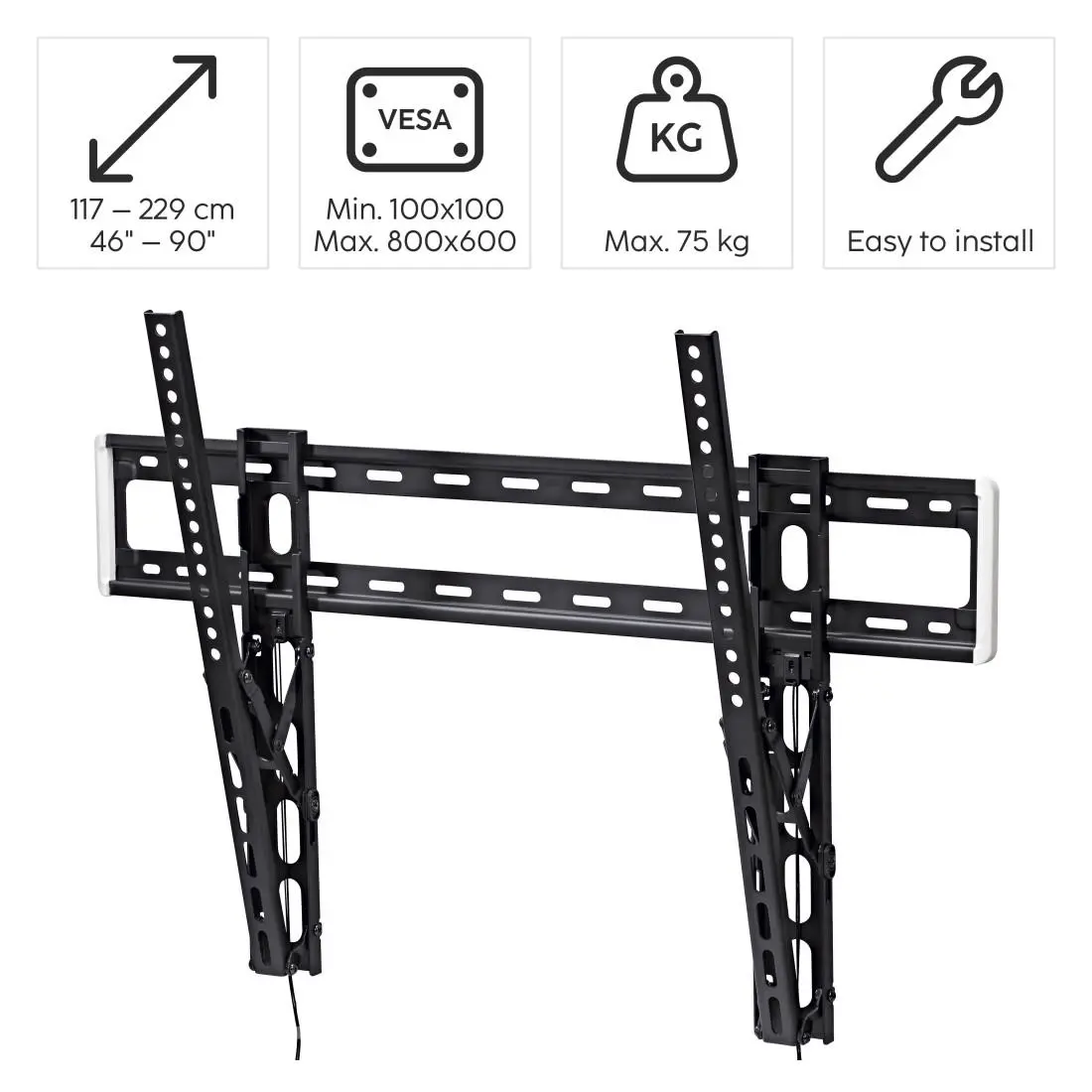 Стенна стойка за TV Hama, 254 см (100") до 75 кг, 220818 - image 9