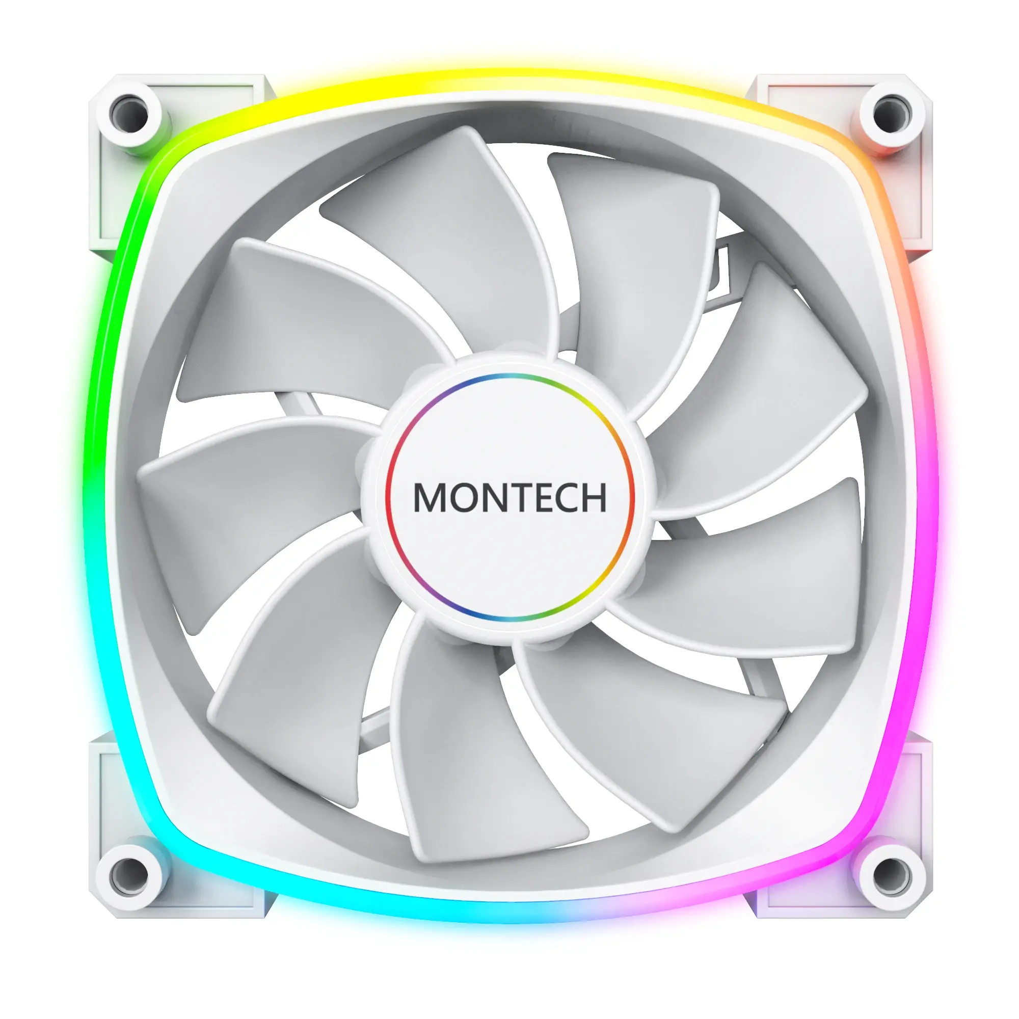 Montech вентилатор RX140 PWM, REVERSE Fan, 140mm, ARGB, White - image 7