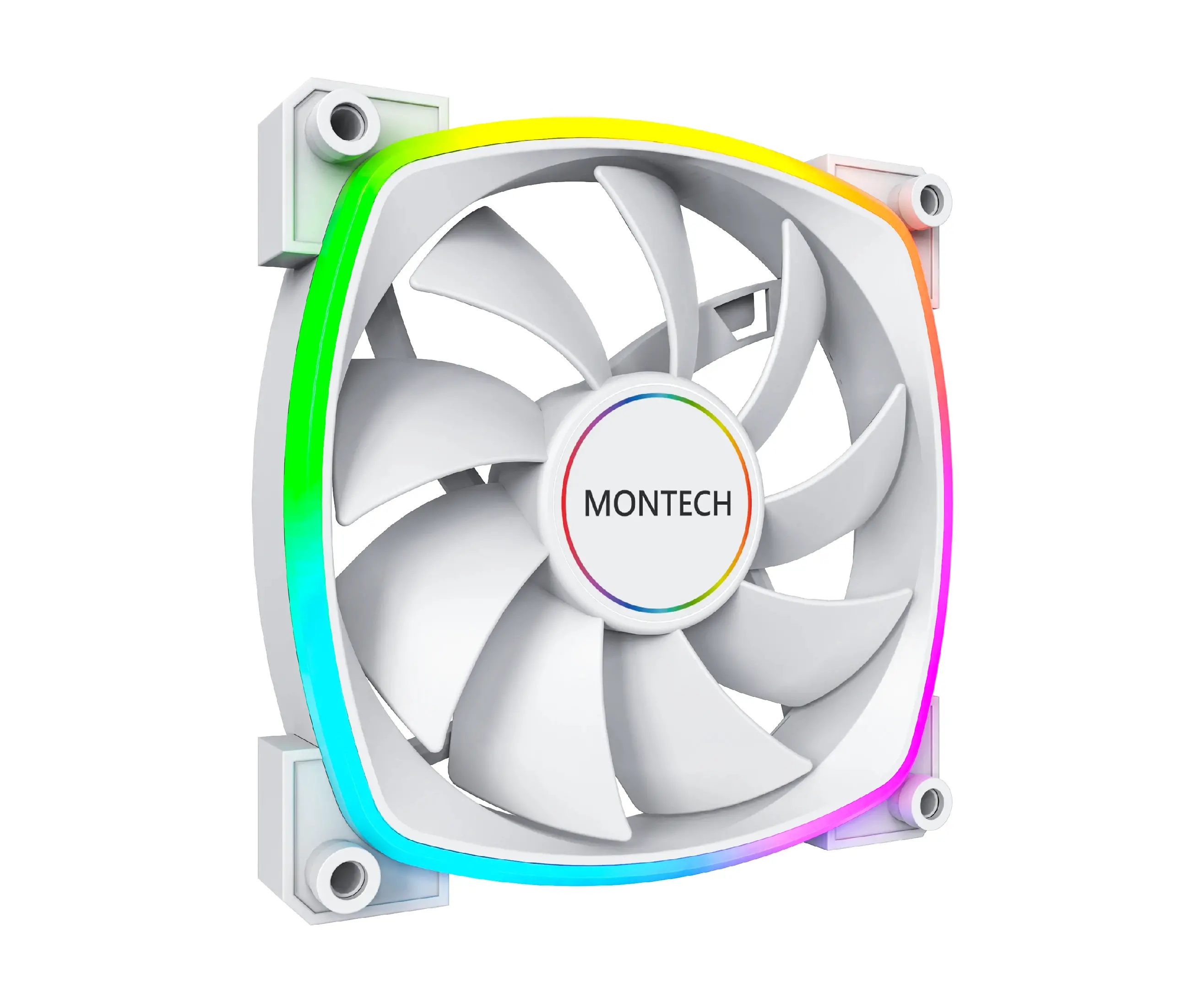 Montech ανεμιστήρας AX140 PWM, ανεμιστήρας 140mm, ARGB, λευκός