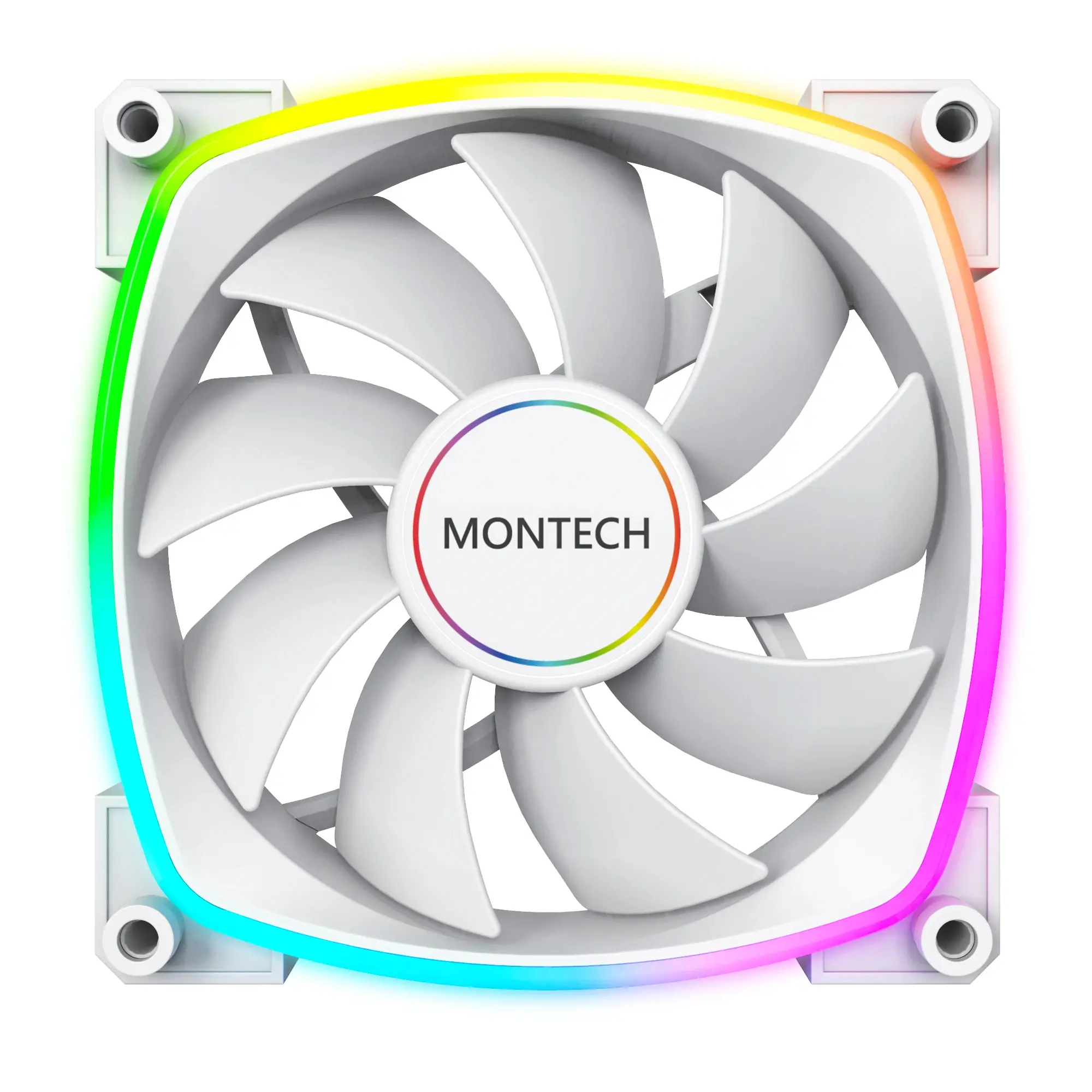 Montech вентилатор AX140 PWM, Fan 140mm, ARGB, White - image 7