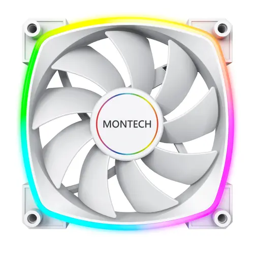 Montech ventilator AX140 PWM, ventilator 140mm, ARGB, alb - 8