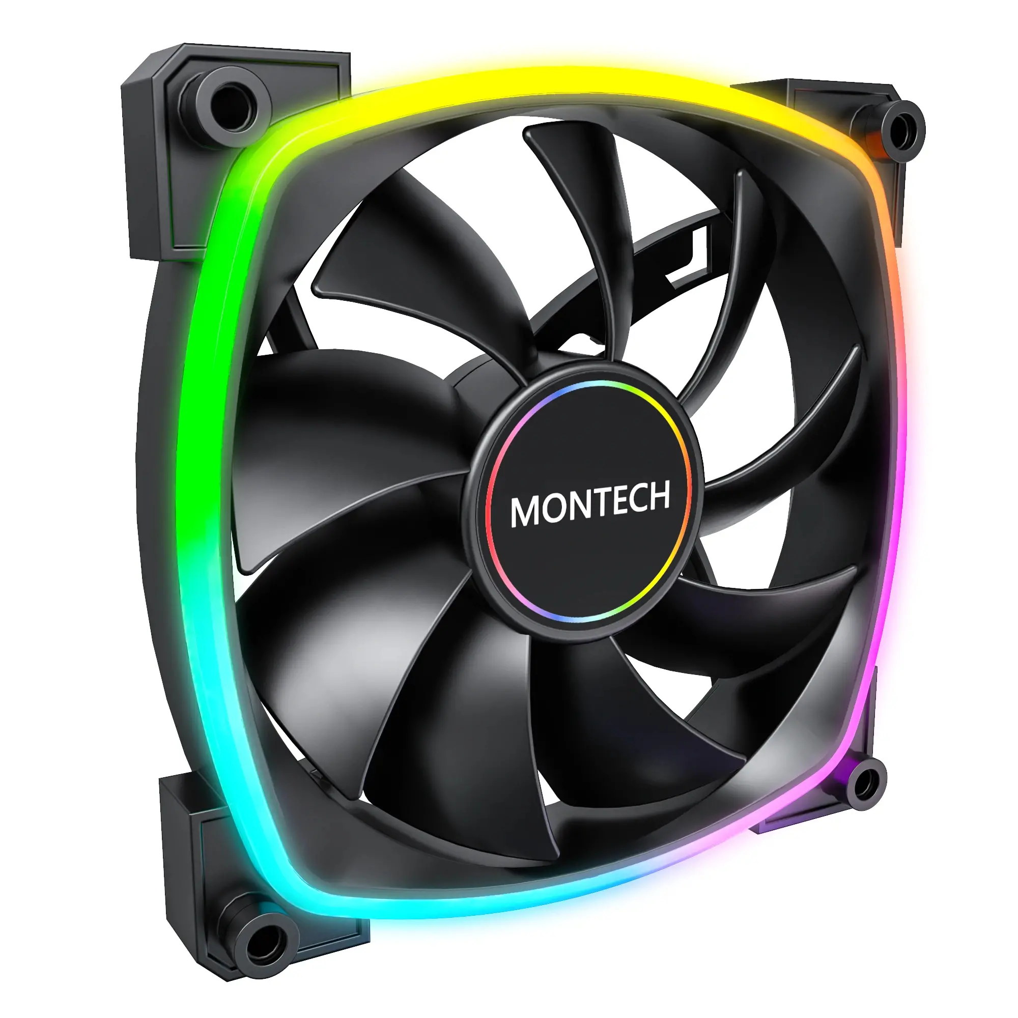 Montech вентилатор AX140 PWM, Fan 140mm, ARGB, Black - image 6