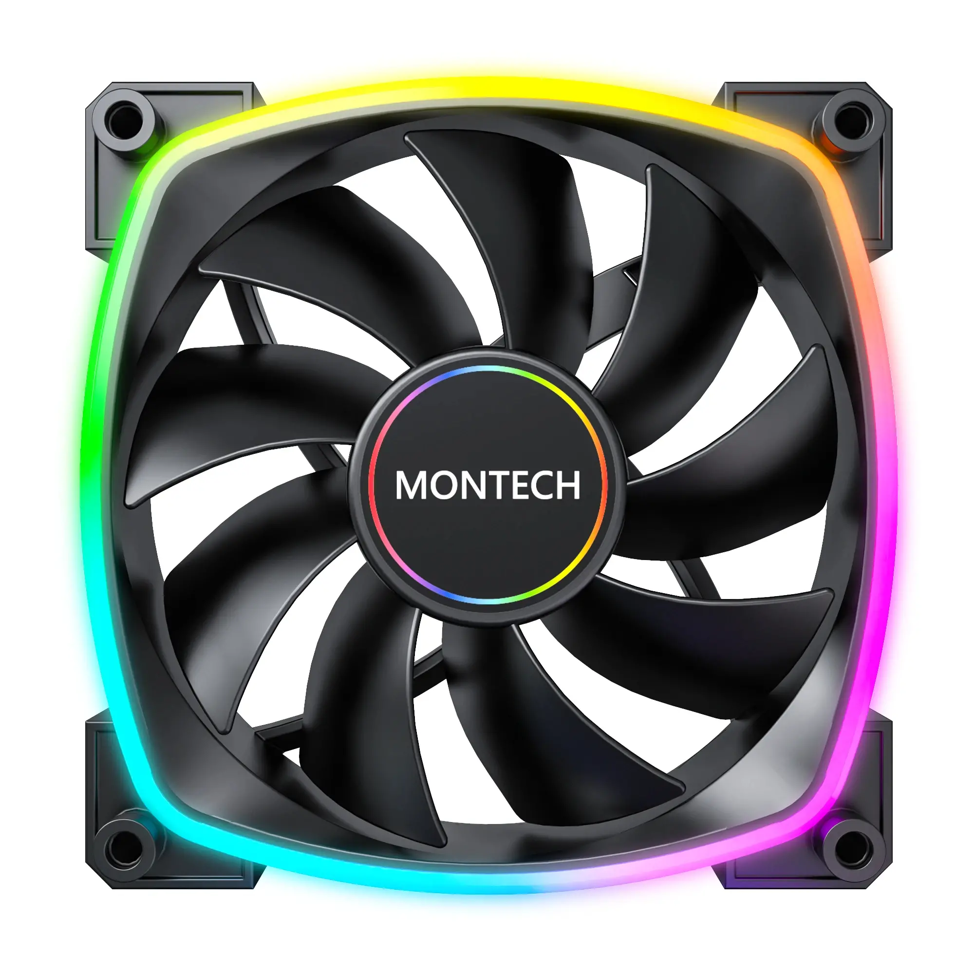 Montech вентилатор AX140 PWM, Fan 140mm, ARGB, Black - image 7