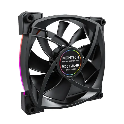 Montech ανεμιστήρας AX140 PWM, Fan 140mm, ARGB, μαύρο - 9
