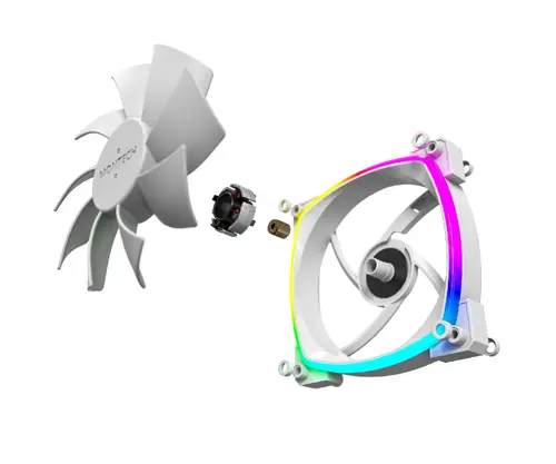 Montech ventilator AX120 PWM, ventilator 120mm, ARGB, Alb - 11